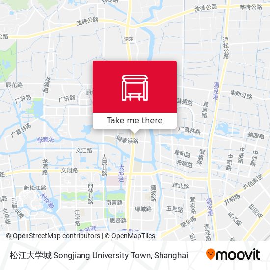 松江大学城 Songjiang University Town map