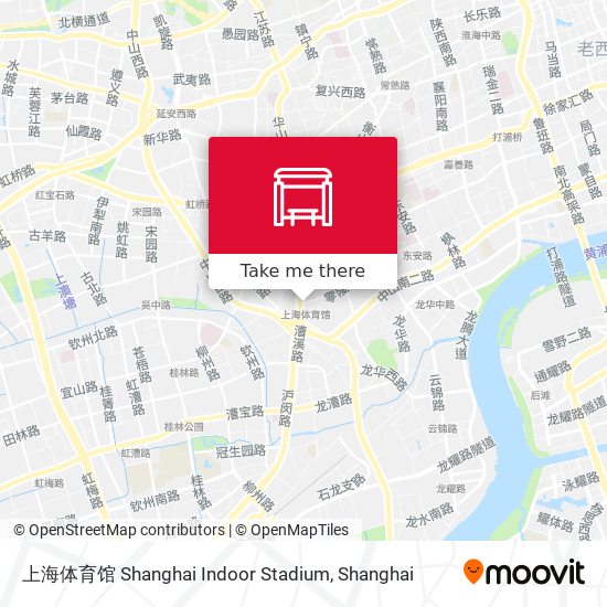 上海体育馆 Shanghai Indoor Stadium map