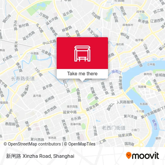 新闸路 Xinzha Road map