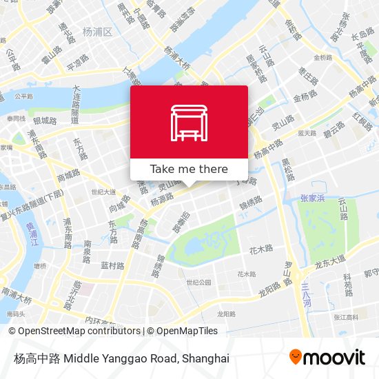 杨高中路 Middle Yanggao Road map