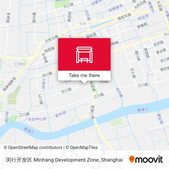闵行开发区 Minhang Development Zone map