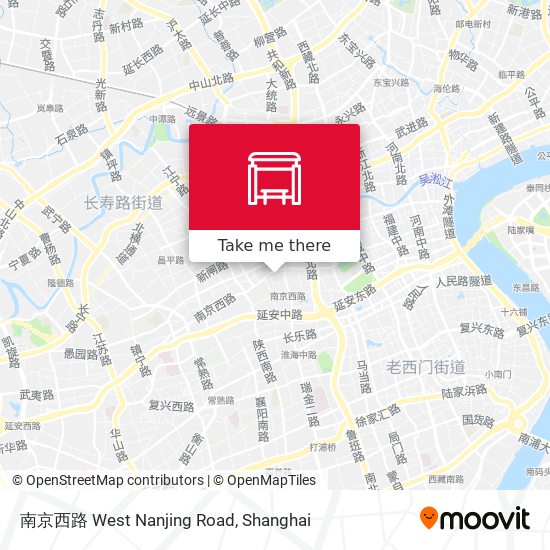 南京西路  West Nanjing Road map