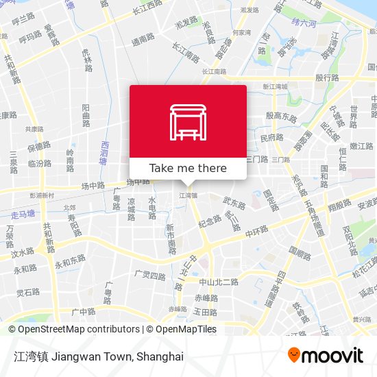 江湾镇 Jiangwan Town map