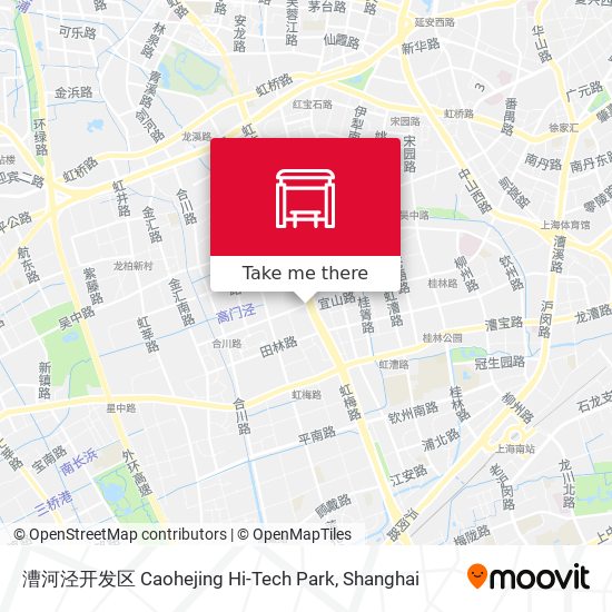 漕河泾开发区 Caohejing Hi-Tech Park map