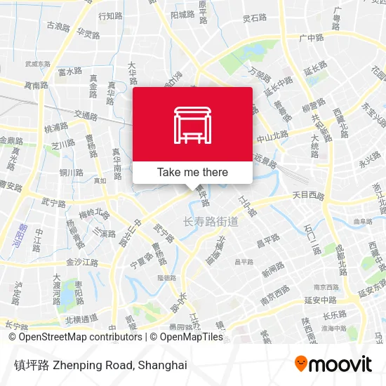 镇坪路 Zhenping Road map