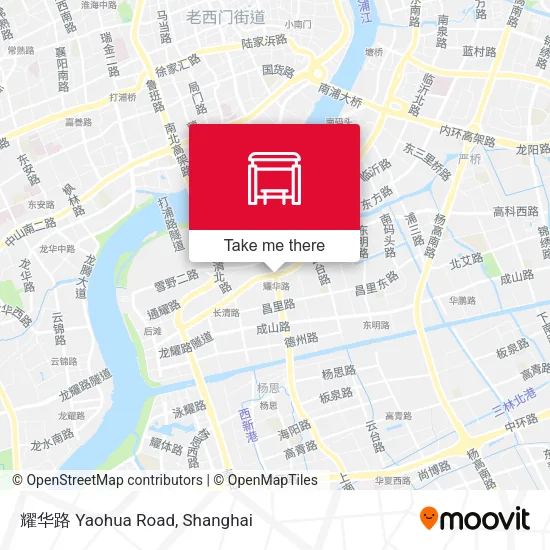 耀华路 Yaohua Road map