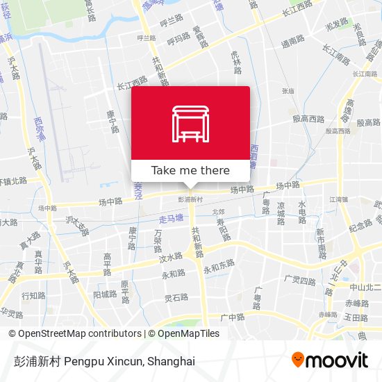 彭浦新村 Pengpu Xincun map