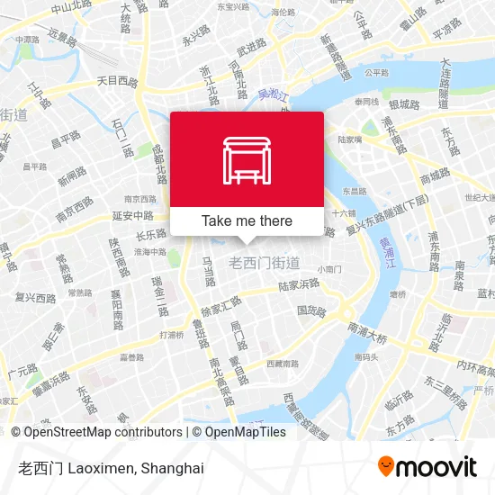 老西门 Laoximen map