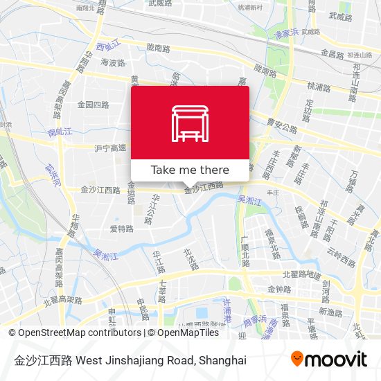 金沙江西路 West Jinshajiang Road map