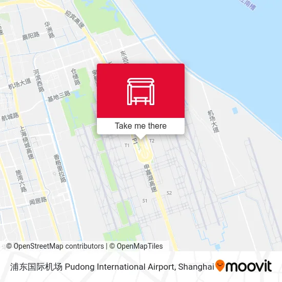 浦东国际机场 Pudong International Airport map