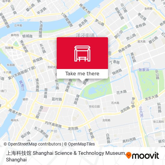 上海科技馆 Shanghai Science & Technology Museum map