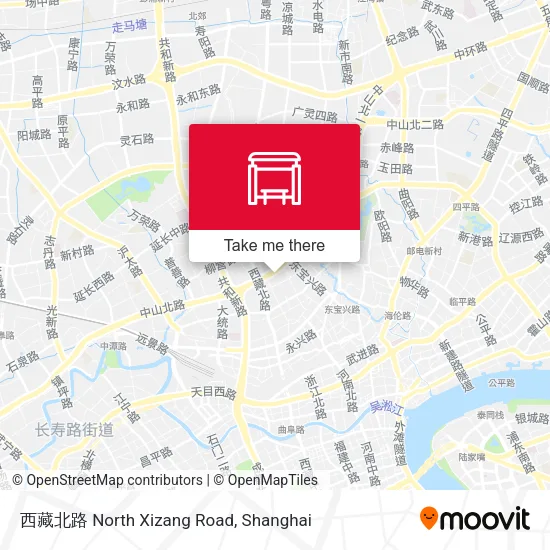 西藏北路 North Xizang Road map