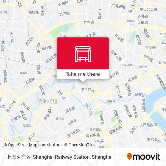 上海火车站 Shanghai Railway Station map