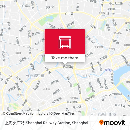 上海火车站 Shanghai Railway Station map