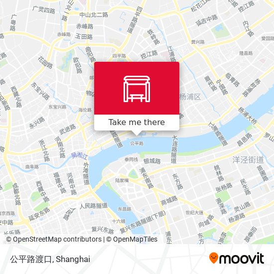 公平路渡口 map