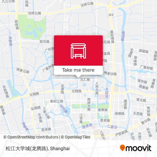 松江大学城(龙腾路) map