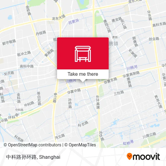 中科路孙环路 map