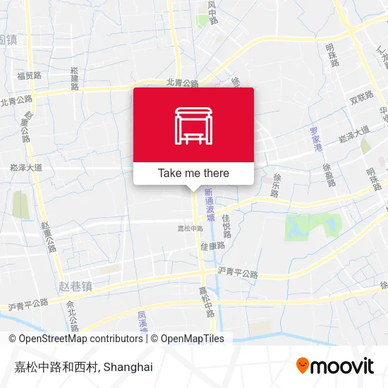 嘉松中路和西村 map
