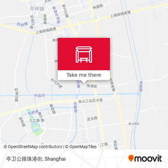 亭卫公路珠港街 map