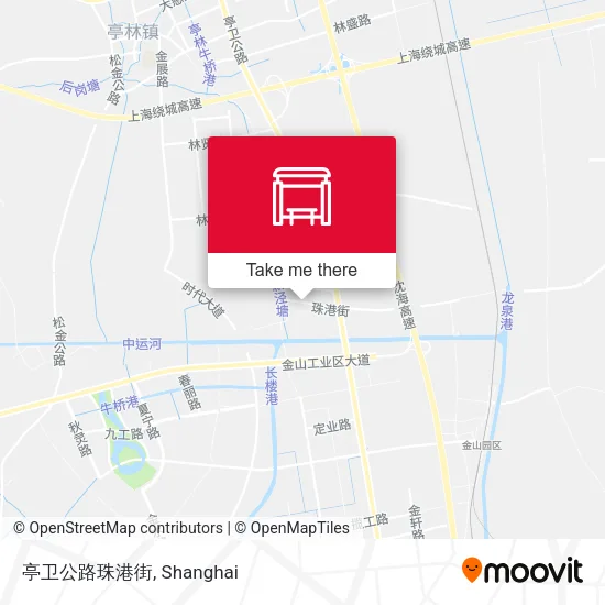 亭卫公路珠港街 map