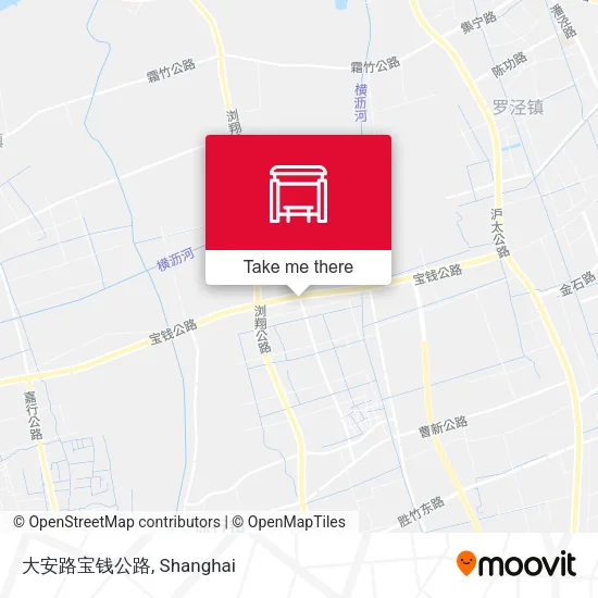 大安路宝钱公路 map