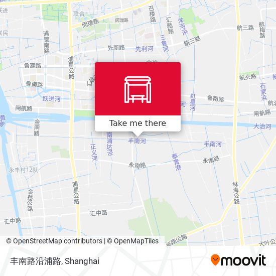 丰南路沿浦路 map