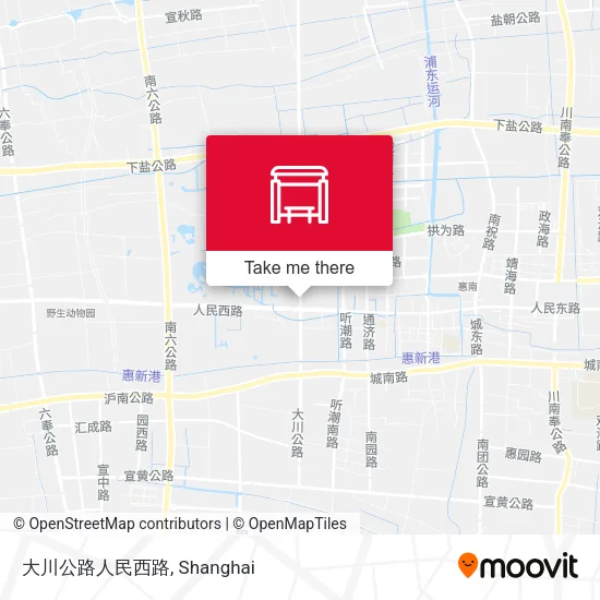 大川公路人民西路 map