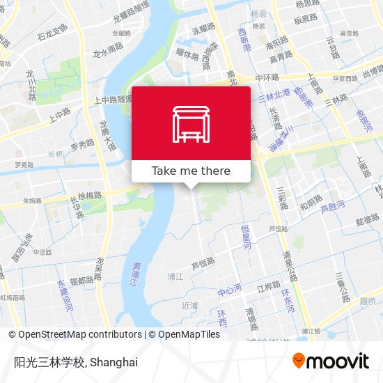 阳光三林学校 map