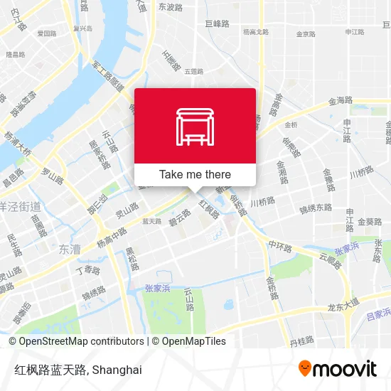红枫路蓝天路 map