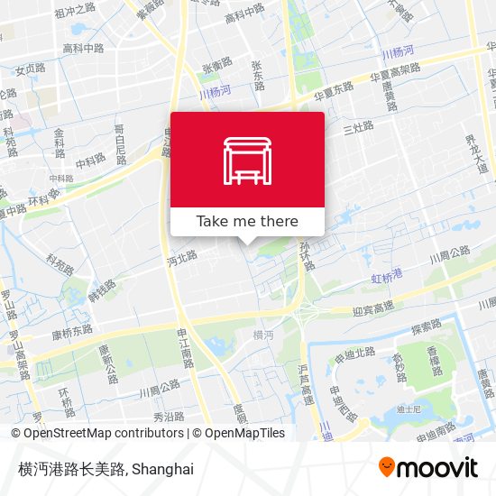 横沔港路长美路 map
