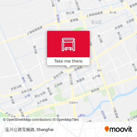 蕰川公路宝杨路 map