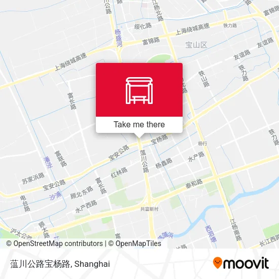 蕰川公路宝杨路 map