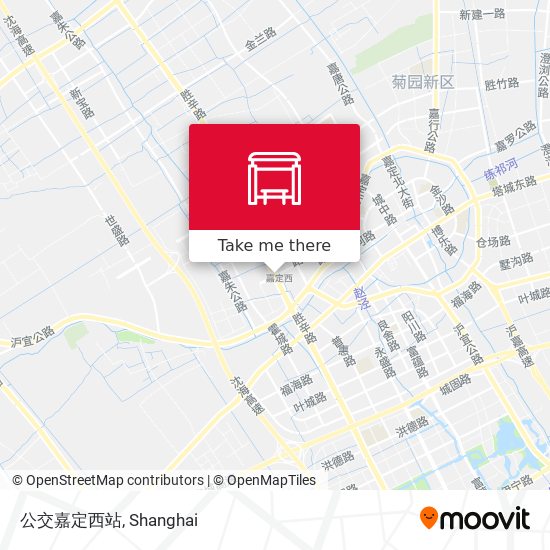 公交嘉定西站 map