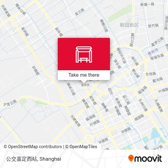 公交嘉定西站 map