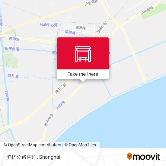 沪杭公路南厍 map