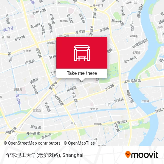 华东理工大学(老沪闵路) map