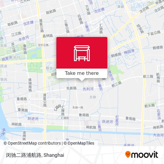 闵驰二路浦航路 map