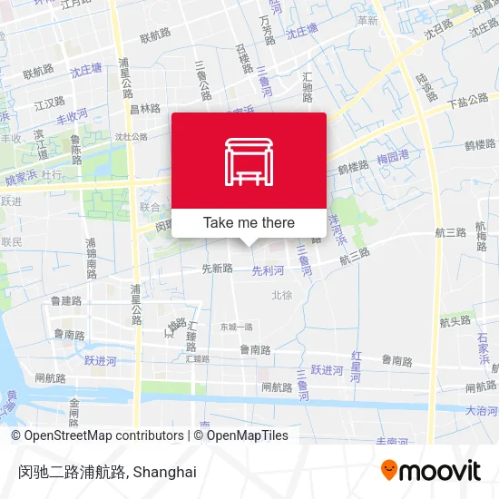 闵驰二路浦航路 map