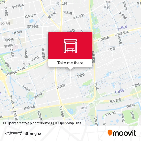 孙桥中学 map