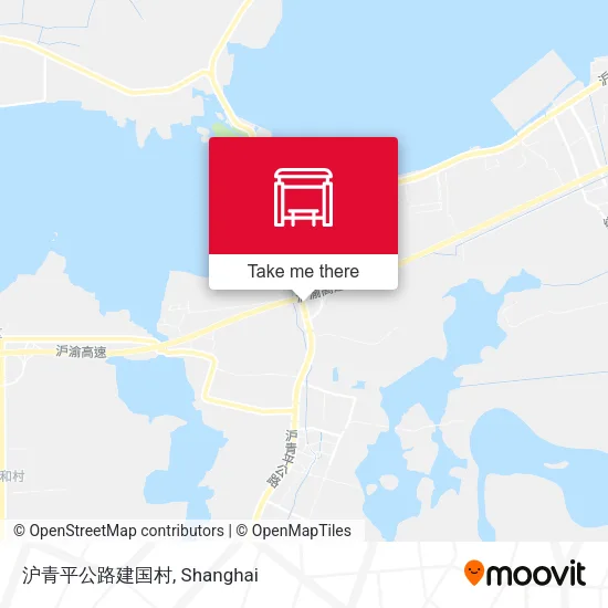 沪青平公路建国村 map