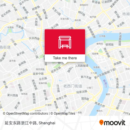 延安东路浙江中路 map