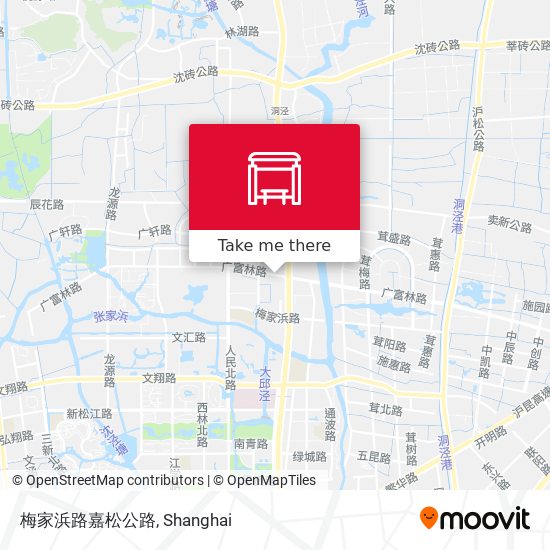 梅家浜路嘉松公路 map