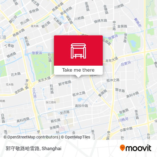 郭守敬路哈雷路 map