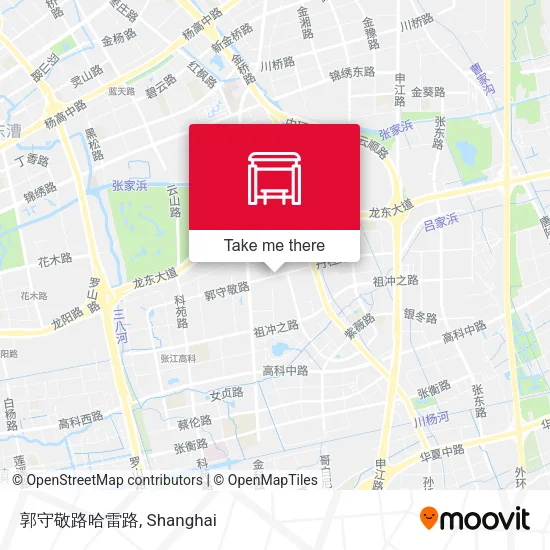 郭守敬路哈雷路 map