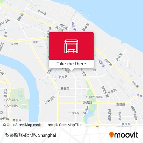 秋霞路张杨北路 map