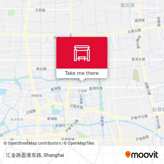 汇金路盈港东路 map