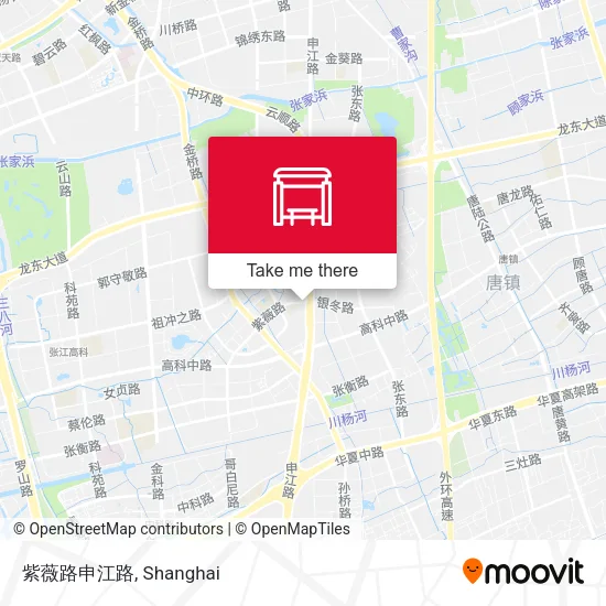 紫薇路申江路 map