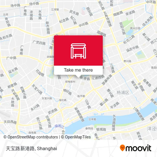 天宝路新港路 map