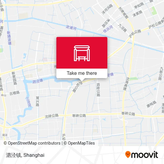 泗泾镇 map