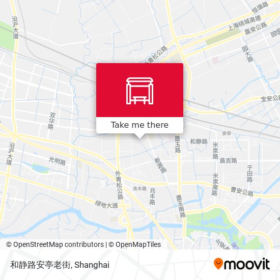 和静路安亭老街 map